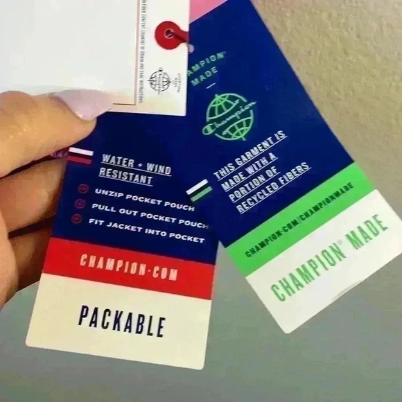 CHAMPION- NWT Champion Womens Packable Monogram Half Zip Up Hoodie Size Small - Picture 7 of 15